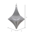 thumbnail image 2 of Vickerman MT194007D 8 in. Silver Candy Glitter Drop Ornament, 2 of 3