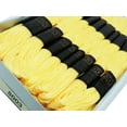 thumbnail image 3 of 25 Pcs Yellow Cotton Thread Floss Skein Sewing Needlepoint Embroidery Stitch, 3 of 5