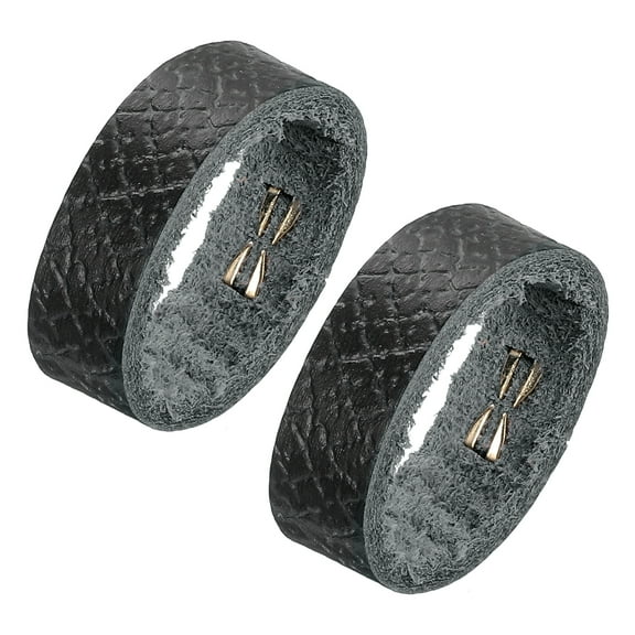Uxcell 2 Pack Leather Belt Loop Keeper for 0.87 Inch Wide Belt, Black, 2.95x0.39inch