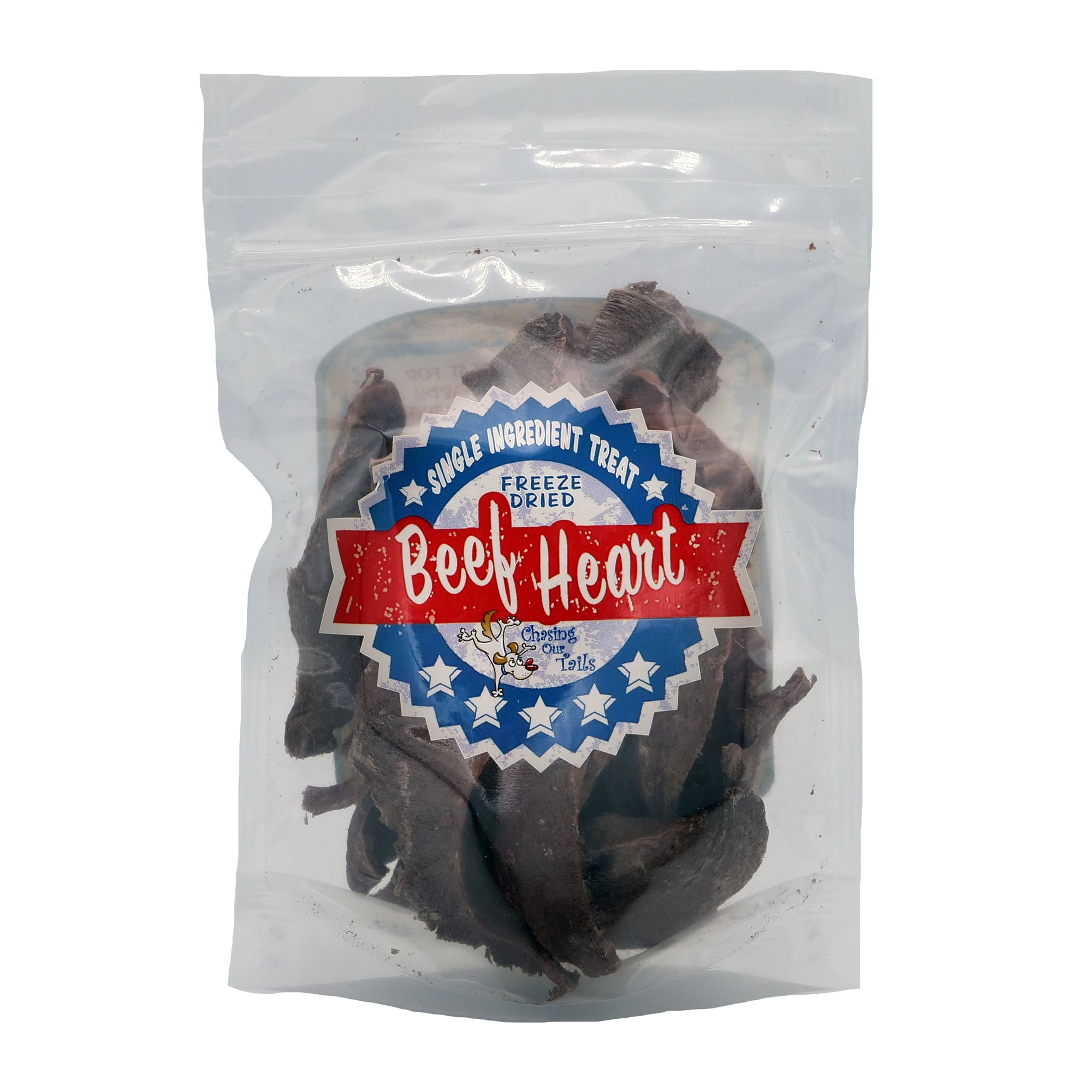 Chasing Our Tails Freeze Dried Beef Heart for Dogs 3 oz