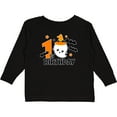 thumbnail image 3 of Inktastic 1st Birthday with Ghost and Bats Halloween Boys or Girls Long Sleeve Toddler T-Shirt, 3 of 5