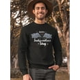 thumbnail image 2 of Happy Independence Day Vintage Sweatshirt Men -Image by Shutterstock, Male 5X-Large, 2 of 4