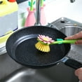 thumbnail image 6 of MERILER Sunflower Universal Brush Set - Kitchen Cleaning Brush with Long Handle and Base for Pots, Pans, Non-Stick Oil Dishwashing, 6 of 7