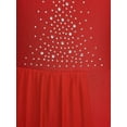 thumbnail image 5 of DPOIS Women Lyrical Dance Dress Leotard Morden Ballet Dancewear Red XL, 5 of 7