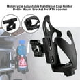 thumbnail image 2 of Motor Adjustable Handlebar Cup Holder Bottle Mount Bracket Black B For Scooter, 2 of 5