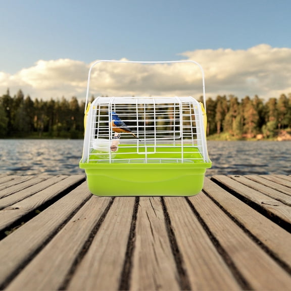 Raindrops 1 Set Portable Bird Travel Cage with Handle for Parakeets Parrots Conures Assorted Colors
