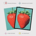 thumbnail image 2 of Duotone Dessert Red Strawberry Extra Large XL Wall Art Poster Print, 2 of 5