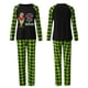 thumbnail image 3 of Conjuntos de pijamas navideños familiares a juego Grinch 2024, pijama de Grinch con parte superior y pantalones de pijama a cuadros, pijama de Grinch para niños y adultos para la familia, Mujer XL, 3 of 4