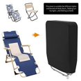 thumbnail image 2 of 2 Pcs Housse de Chaise Pliante de Patio Protecteur de Chaise Pliante d'Extérieur Imperméable et Résistant aux UV Noir, 2 of 7