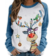 thumbnail image 4 of Sudaderas casuales para mujer Pullover Tops Camisas de manga larga XBTCLXEBCO T XL,Azul, 4 of 4