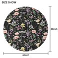 thumbnail image 6 of Pioneer Flower Floral Print Pattern Round Tablecloth 60"x60",Wrinkle Wipeable Table Cloth for Kitchen Dining Room Picnic Patio Party, 6 of 6