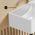 thumbnail image 4 of Lisse 16" Concrete Rectangle Wall-Mounted Sink with Right Side Faucet Mount in Matte White, 4 of 8