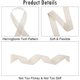 thumbnail image 4 of Twill Tape Ribbon Soft Natural Twill Tape Herringbone Webbing Tape Sewing Twill Ribbon for DIY Craft Making (Beige, 1 Inch, 27 Yards), 4 of 4