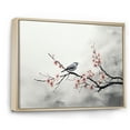 thumbnail image 2 of Designart "Sumi Bird Asian Painting X" Asian Floater Framed Canvas Art Print, 2 of 7