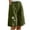Green, variant on ZQUUVOU Women's Bemuda Shorts Solid Color Printed Drawstring Buttons Pockets (Black,2XL)