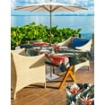 thumbnail image 5 of Hokiten Outdoor Tablecloths with Umbrella Hole & Zipper, Tropical Plant 54x80 Inch Tablecloth Rectangle, Summer Botanical Flowers Leaves Country Waterproof Table Cloth, Patio/Pool Table Covers, 5 of 7