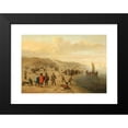 thumbnail image 2 of Cornelis Beelt 18x14 Black Modern Framed Museum Art Print Titled - A Beach Scene with Fishermen and Their Boats, 2 of 5