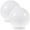 White, variant on Eease 2 Pcs Acrylic Lamp Post Globe for Outdoor Garden Light