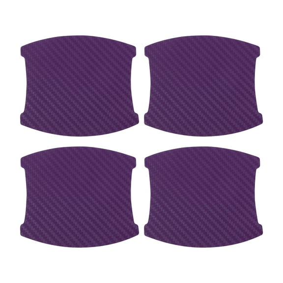 Unique Bargains 3D Car Door Handle Scratch Protector, 84x94mm Car Door Handle Protective Film Purple, 4 Pcs