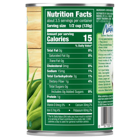 Libby's Naturals No Salt and No Sugar Added French Style Green Beans, 14.5 oz