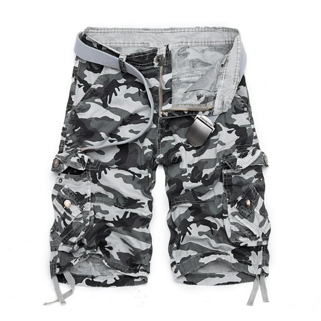 Men's Fashion Overalls Shorts with Button Pocket Cargo Pant Design for Outdoor Work and Casual Wear