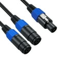 thumbnail image 4 of Speakon Splitter Cable,1 Male to 2 Female XLR Y Splitter Speakon Splitter Cable Speakon 1-Male to 2-Female（1Pack）, 4 of 8