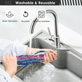 thumbnail image 5 of Colorful Fluid Marbling Sink Splash Guard for Faucet 2 Packs Faucet Absorbent Mats, Golden Streaks Faucet Handle Drip Catcher Quickly Drying Mat for Kitchen Counter Bathroom RV, 23.6"x5.5", 5 of 7