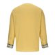 thumbnail image 5 of Seeotter Men's Henley Shirt Long Sleeve African Print Embroidered Gauze Shirts Casual V Neck Cotton Linen Beach Hippie Shirt, 5 of 7