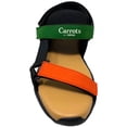 thumbnail image 5 of Carrots By Anwar Carrots Men's X Orphic CG HQ Premium Sandal Shoes (Men 8/Women 9, Black/Green/Orange), 5 of 9