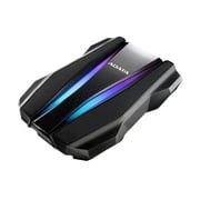 2TB AData HD770G 2.5-inch USB3.2 Durable External HDD With RGB Lighting - Black Edition