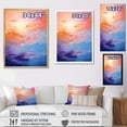 thumbnail image 4 of Designart "Pastel Sunset with Bold Colors II" Landscape & Nature Floater Framed Wall Art Living Room, 4 of 7