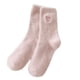 thumbnail image 2 of Calcetines para mujer, bordados, de felpa, informales, de poliéster, 2 of 6