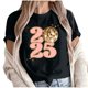 thumbnail image 1 of Camisetas de Manga Corta para Mujeres, Camiseta de Cuello Redondo Impresa de Moda, Primavera Y Verano Casual, 1 of 9