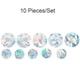thumbnail image 4 of Inteprter Ventana se aferra sin pegamento forma geométrica espejo pared pegatina DIY Iris prisma reutilizable pegatinas decorativas conjunto Type3 NO3, 4 of 6