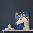 thumbnail image 5 of Sikiie Starry White Horse Print Canvas Decorative Hanging Painting, Anti-shrinkage Hanging Frame, Suitable for Home, Office Wall Decorations, 5 of 6