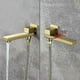 thumbnail image 3 of G1/2" Square Wall Mounted Solid Brass Shower Spout With Diverter Valve In-wall Shower Mixer Faucet Spout Filler, 3 of 5