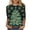 Multicolor#1, variant on Fengactive Womens Christmas Print T Shirt 3/4 Sleeve Crew Neck Top Casual Loose Fit Holiday Tee