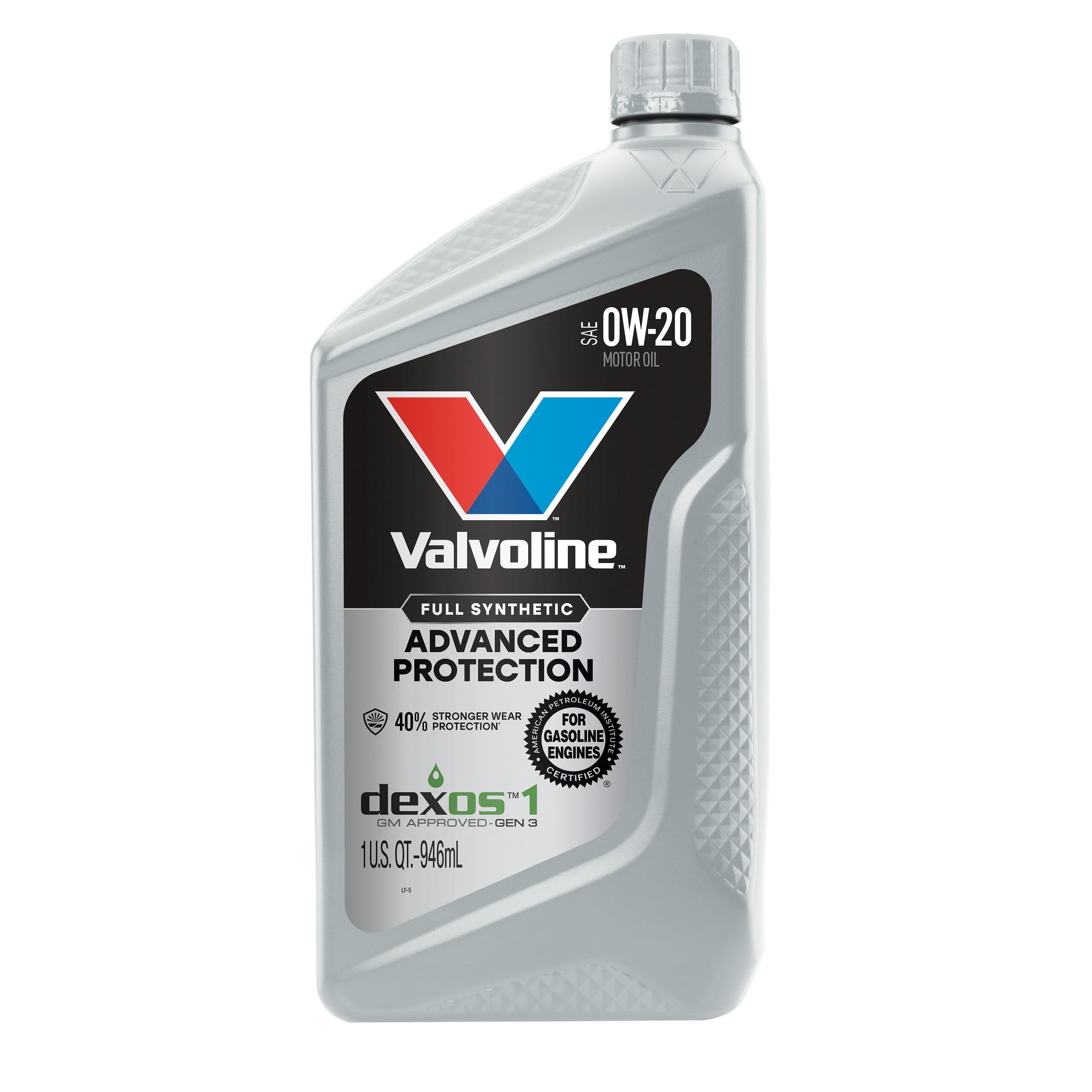 (2 pack) Valvoline Advanced Protection Full Synthetic 0W-20 Motor Oil 1 Quart