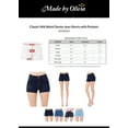 thumbnail image 2 of Made by Olivia Women's Classic Mid Waist Denim Jean Shorts with Pockets, 2 of 7