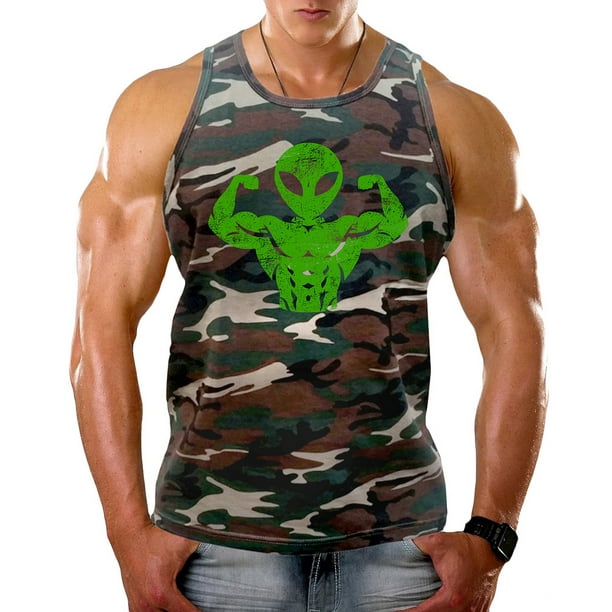 Men's Buff Alien Camo Tank Top Large Camo