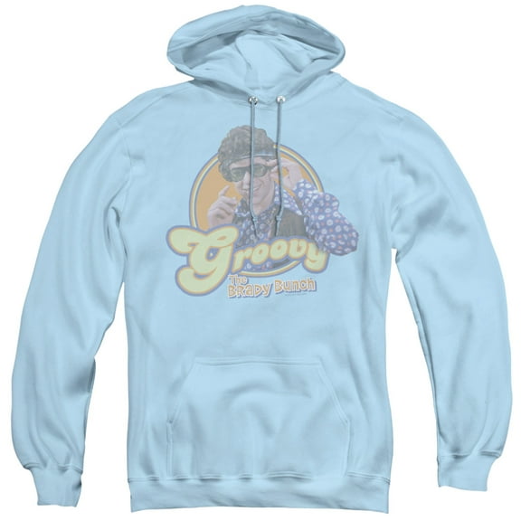 Brady Bunch Groovy Greg Adult Pullover Hoodie Sweatshirt Light Blue