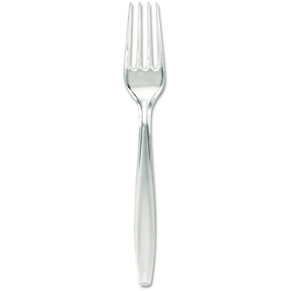 FH017 Plastic Cutlery, Forks, Heavyweight, Clear