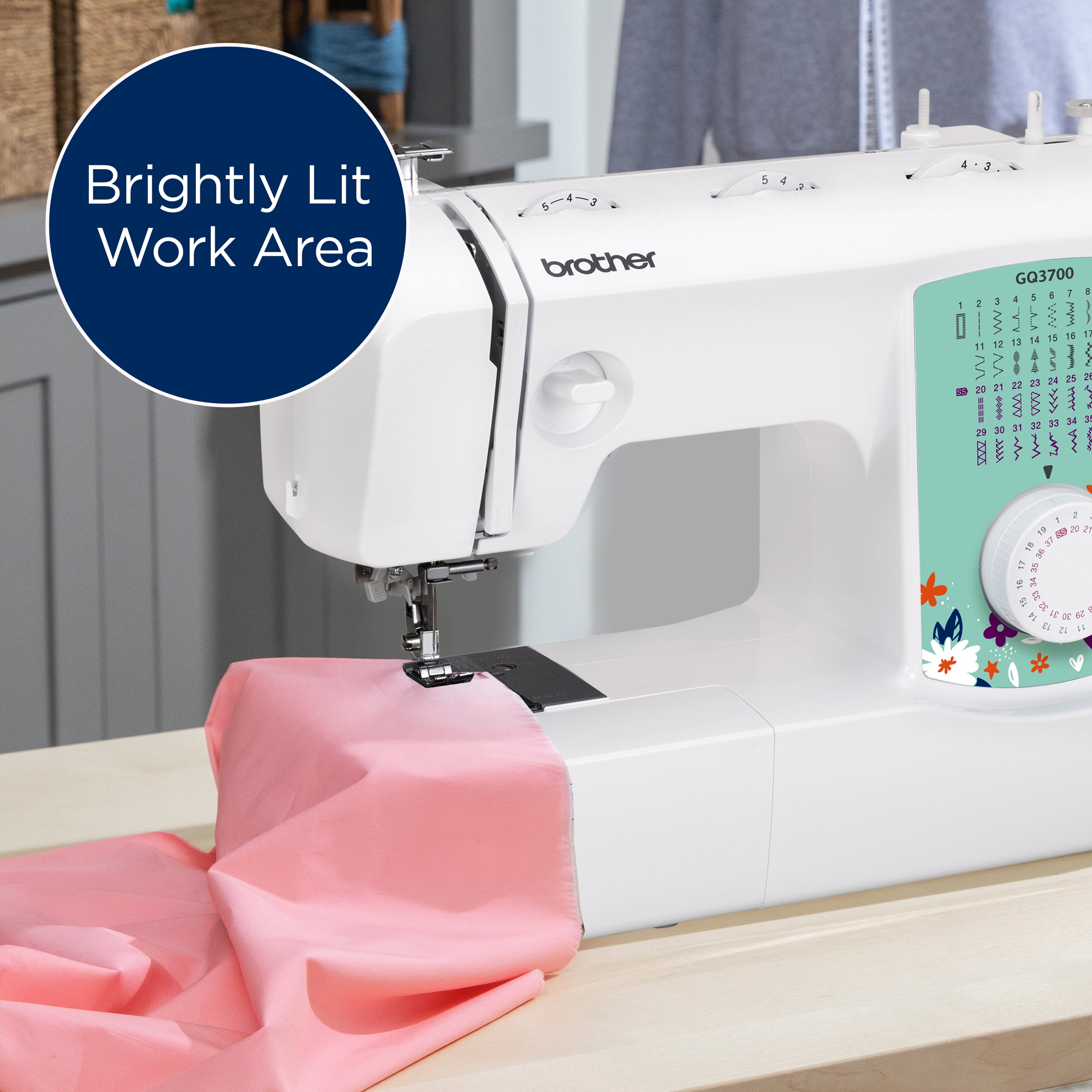 Brother GQ3700 Sewing & Quilting Machine with Built-in Stitches & Wide Table