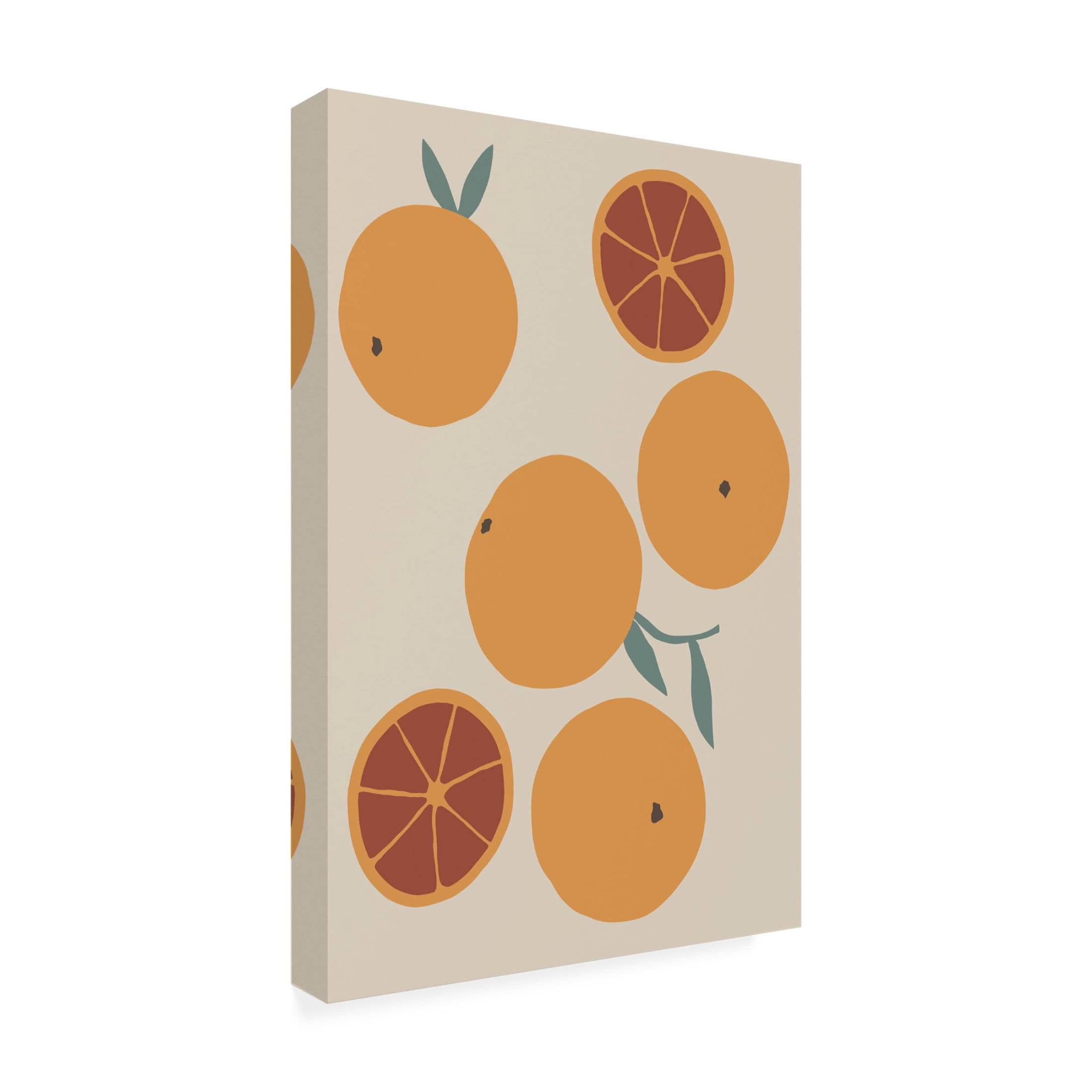 Canvas Wall Art - Pictufy Studio Ii 'Blood Orange' Wall Art for Living Room, Bedroom, or Office Décor by Trademark Fine Art - 16 x 24 Inches