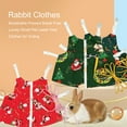 thumbnail image 4 of Eoperou 1 Set Rabbit Clothes Breathable Prevent Break Free Lovely Small Pet Leash Vest Clothes for Outing, 4 of 8
