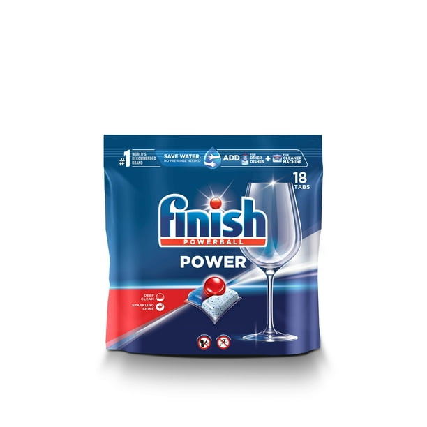Finish Power 18ct Dishwasher Detergent Powerball Dishwashing