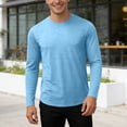 thumbnail image 4 of Men's UPF 50+ Swim Shirts, Long Sleeve Sun UV Protection Water Rash Guard, Lightweight Cool Dry Fishing T-Shirt, 4 of 5