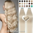 thumbnail image 2 of SEGO Tape in Hair Extensions 100% Real Remy Human Hair Long Straight Gold Hair Acessories Clearance, 2 of 10