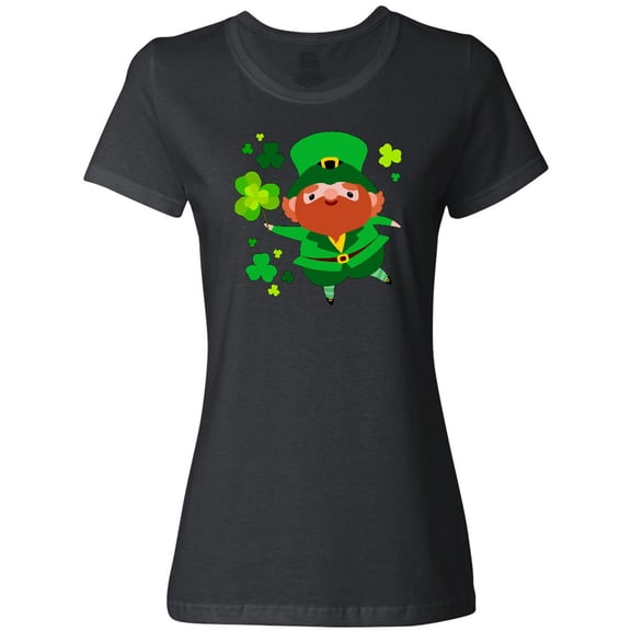 Inktastic Cute Leprechaun for St. Patrick's Day Women's T-Shirt