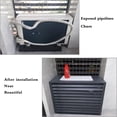 thumbnail image 3 of Ensemble de 2 Clôtures pour Climatiseur Extérieur, Housse d'Unité AC, Support d'Étagère pour Plantes, Panneaux de Clôture avec Écrans d'Intimité, Réduction du Bruit pour l'Extérieur (Gris, 110 Cm/43 Po), 3 of 7